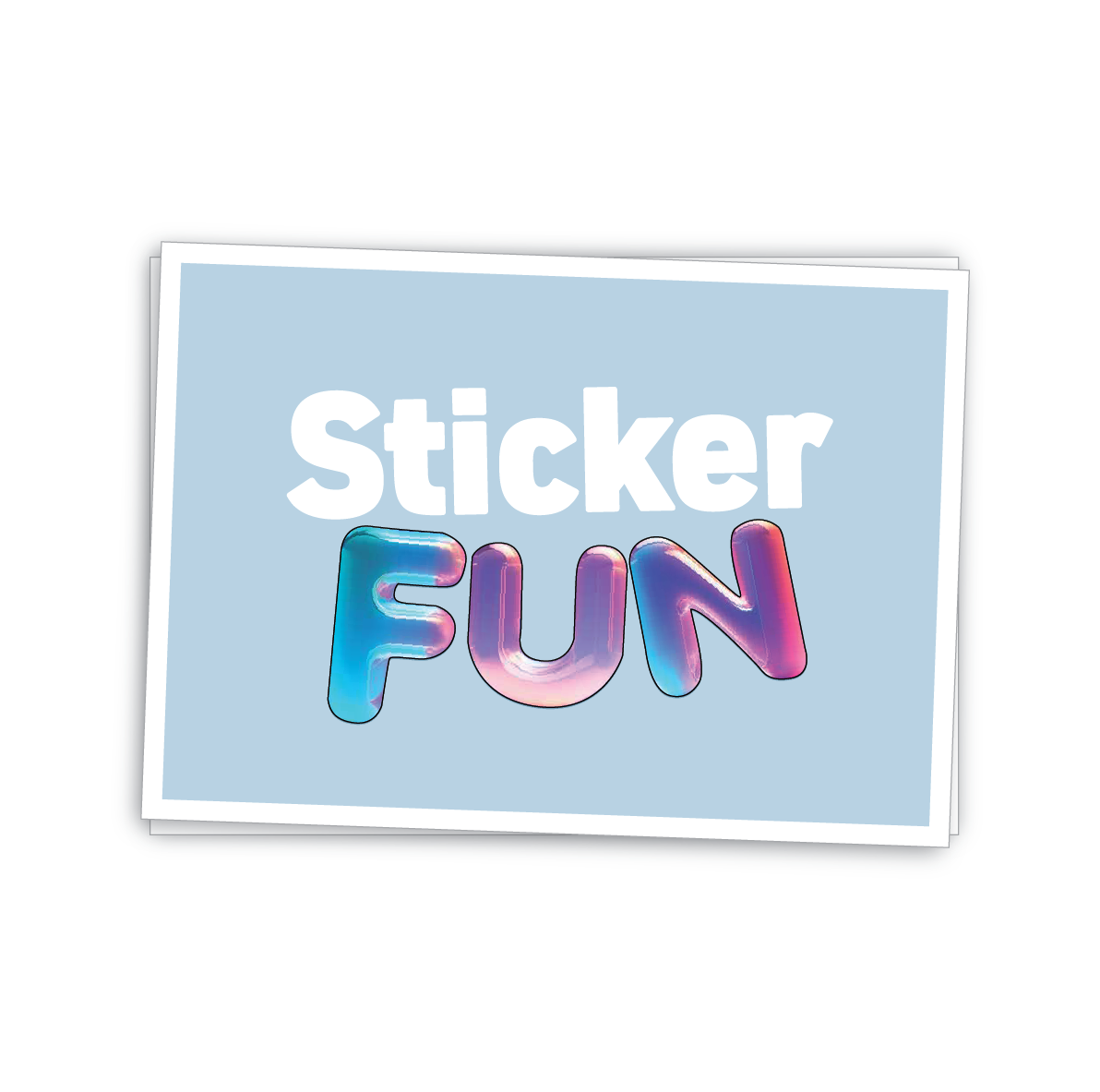 Gepersonaliseerde rechthoekige stickers voor promotie en branding