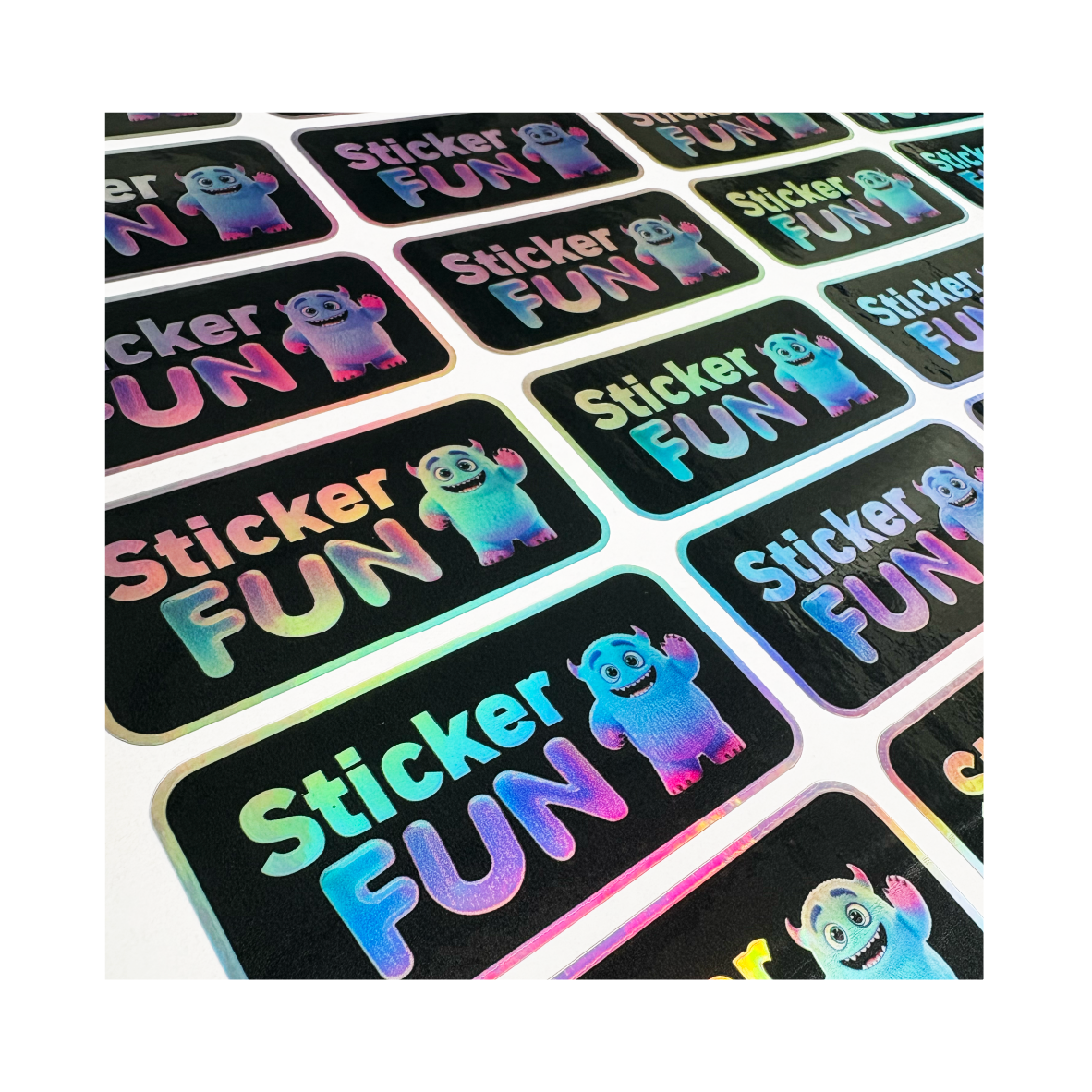 Stickerfun holografische stickers als opvallend promotiemateriaal