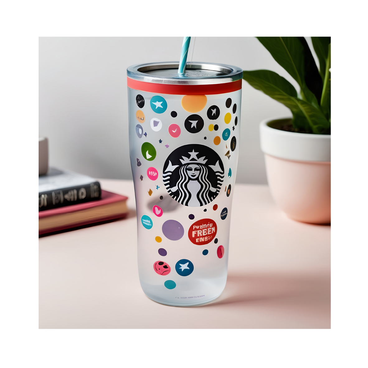 Custom transparante stickers voor branding en promotie