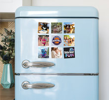 Unieke vierkante fotomagneten van Stickerfun