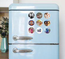 Unieke ronde fotomagneten van Stickerfun