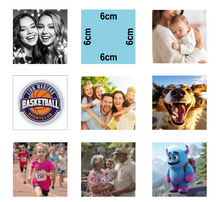 9 Unieke vierkante fotomagneten van Stickerfun