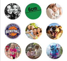 9 unieke ronde fotomagneten van Stickerfun
