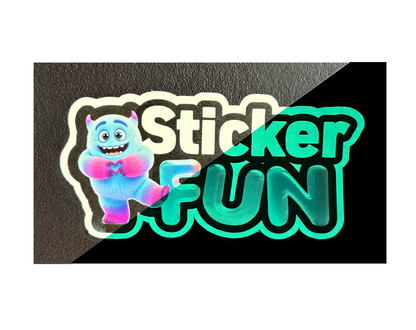 Opvallende glow stickers bedrukken met eigen ontwerp of logo